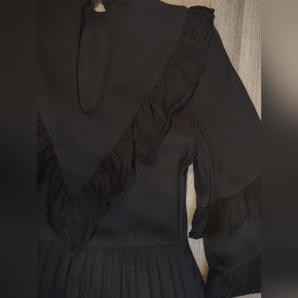 Christy Dawn Bijou Black Imperfect Maxi Ruffle Dress Sz XS - Picture 13 of 14